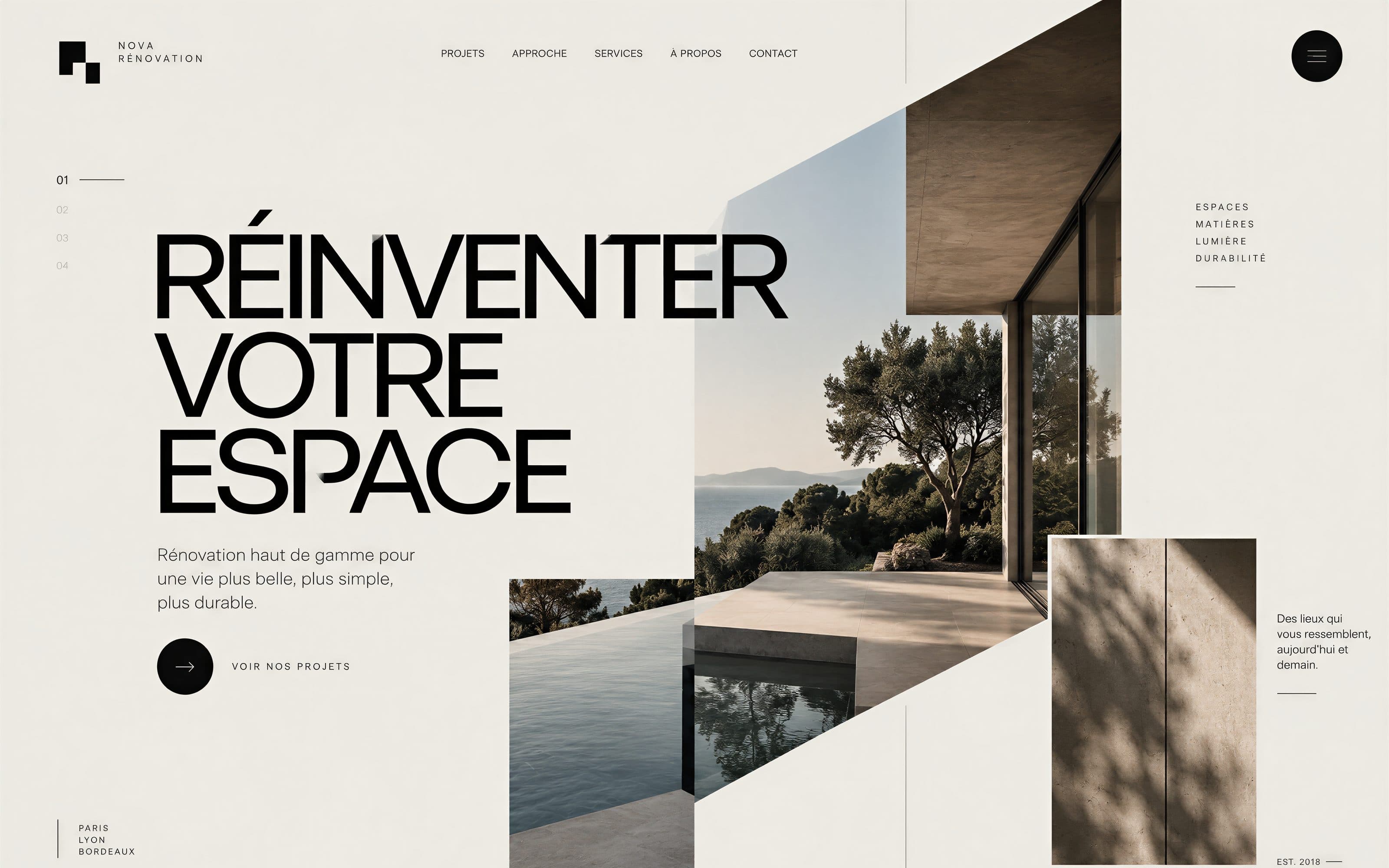 Nova Rénovation, Architecture